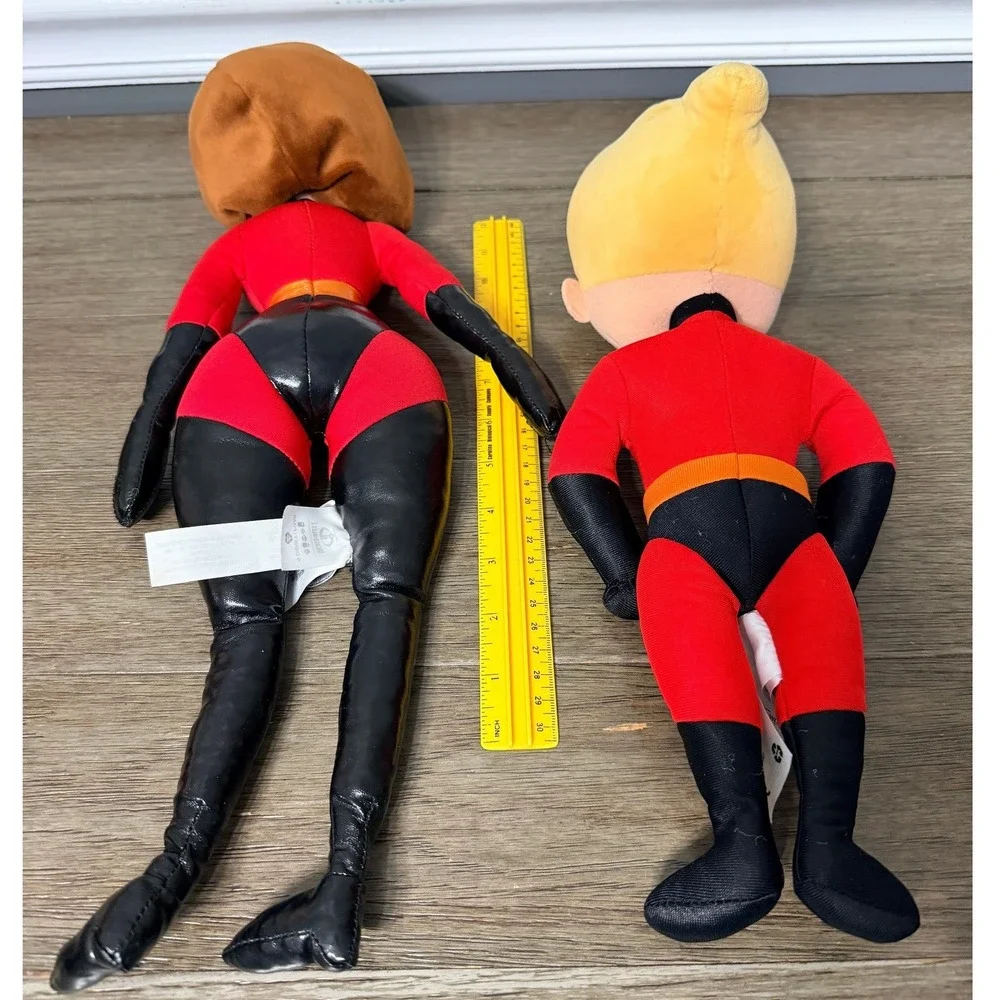 Disney‎ Store Pixar The Incredibles Plush Lot Jack-Jack Elastigirl Dash